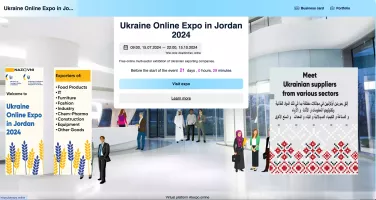 Ukraine Online Expo in Jordan 2024 will be hosted on the platform Atexpo.online